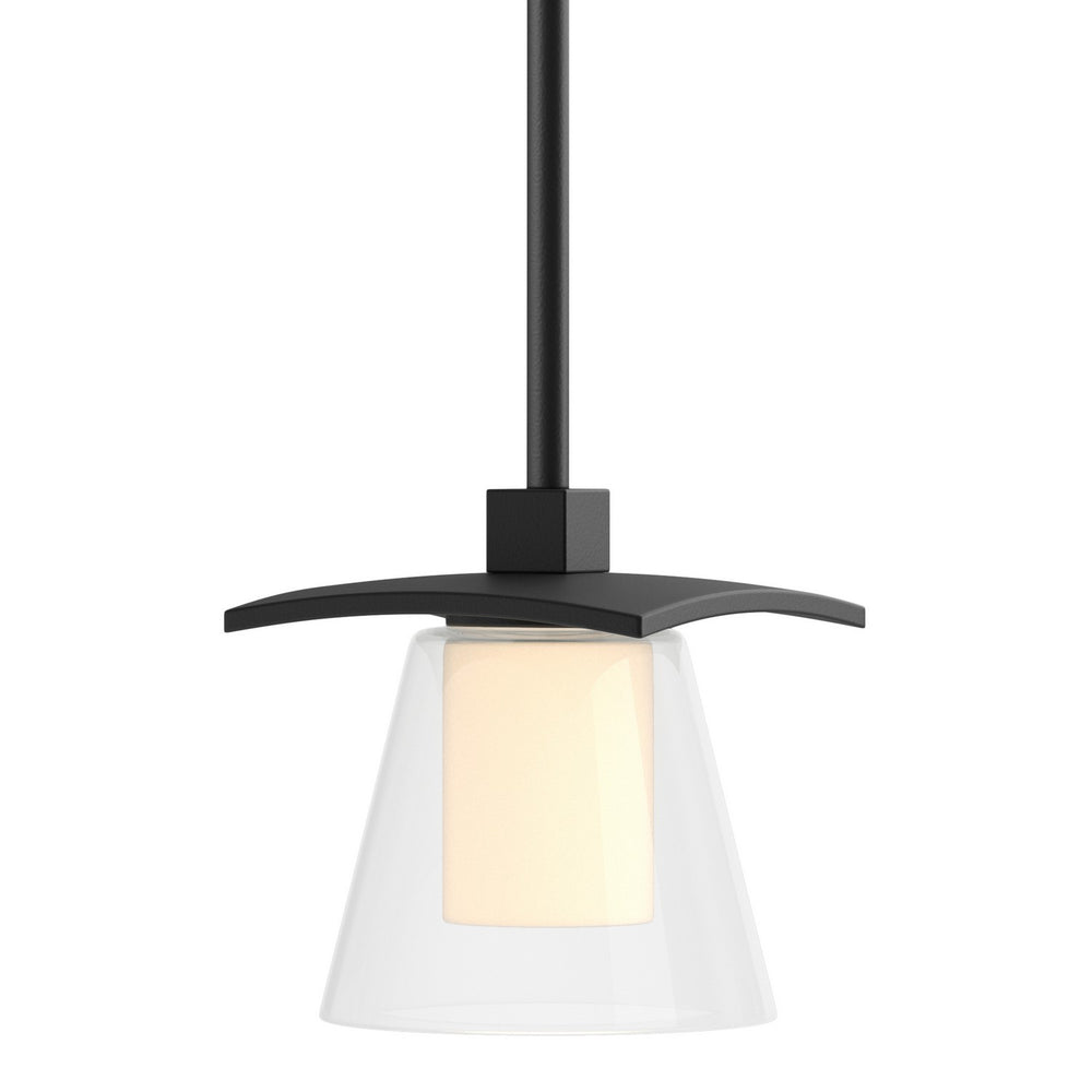 Hubbardton Forge - One Light Mini Pendant - Wren - Black- Union Lighting Luminaires Decor