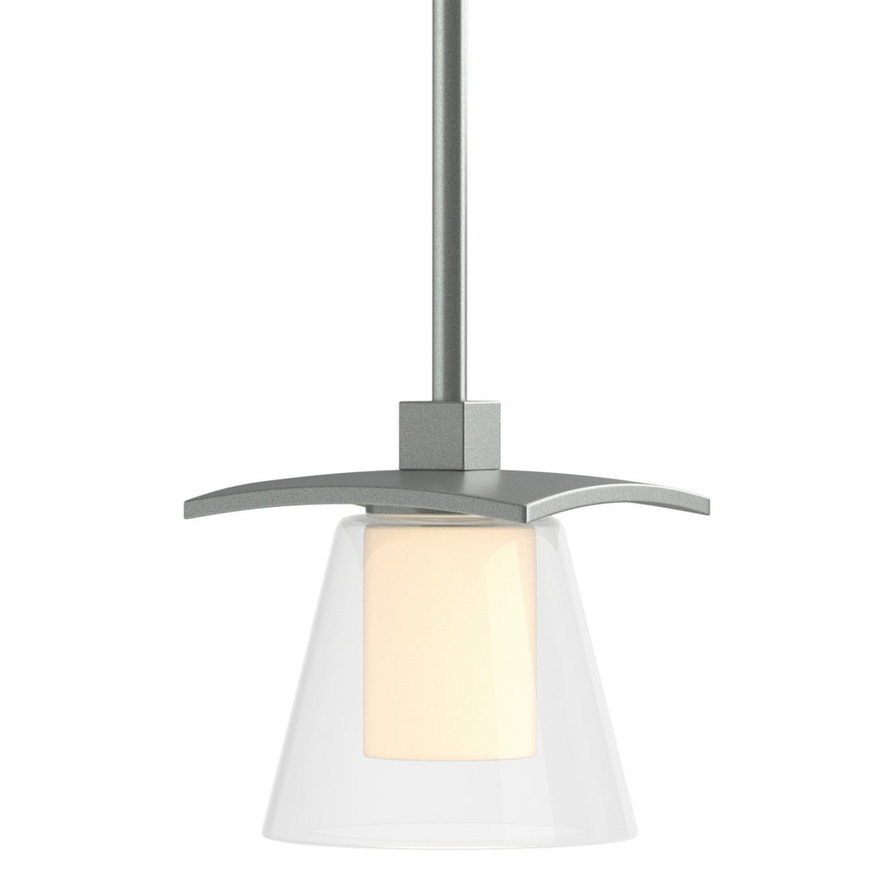 Hubbardton Forge - One Light Mini Pendant - Wren - Vintage Platinum- Union Lighting Luminaires Decor