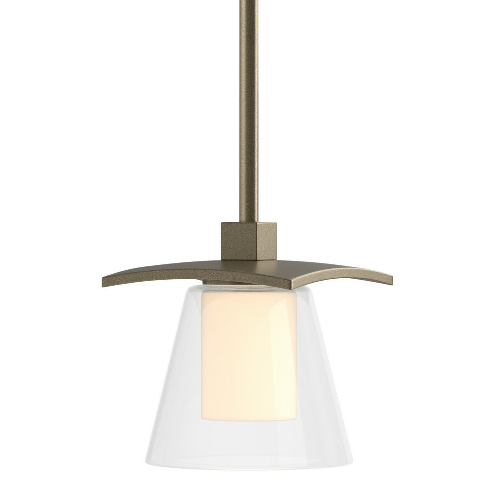 Hubbardton Forge - One Light Mini Pendant - Wren - Soft Gold- Union Lighting Luminaires Decor