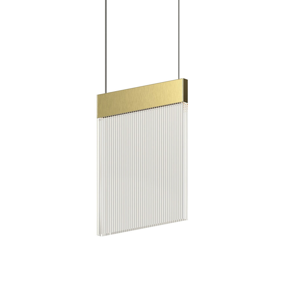 Sonneman - LED Pendant - V Panels - Brass- Union Lighting Luminaires Decor