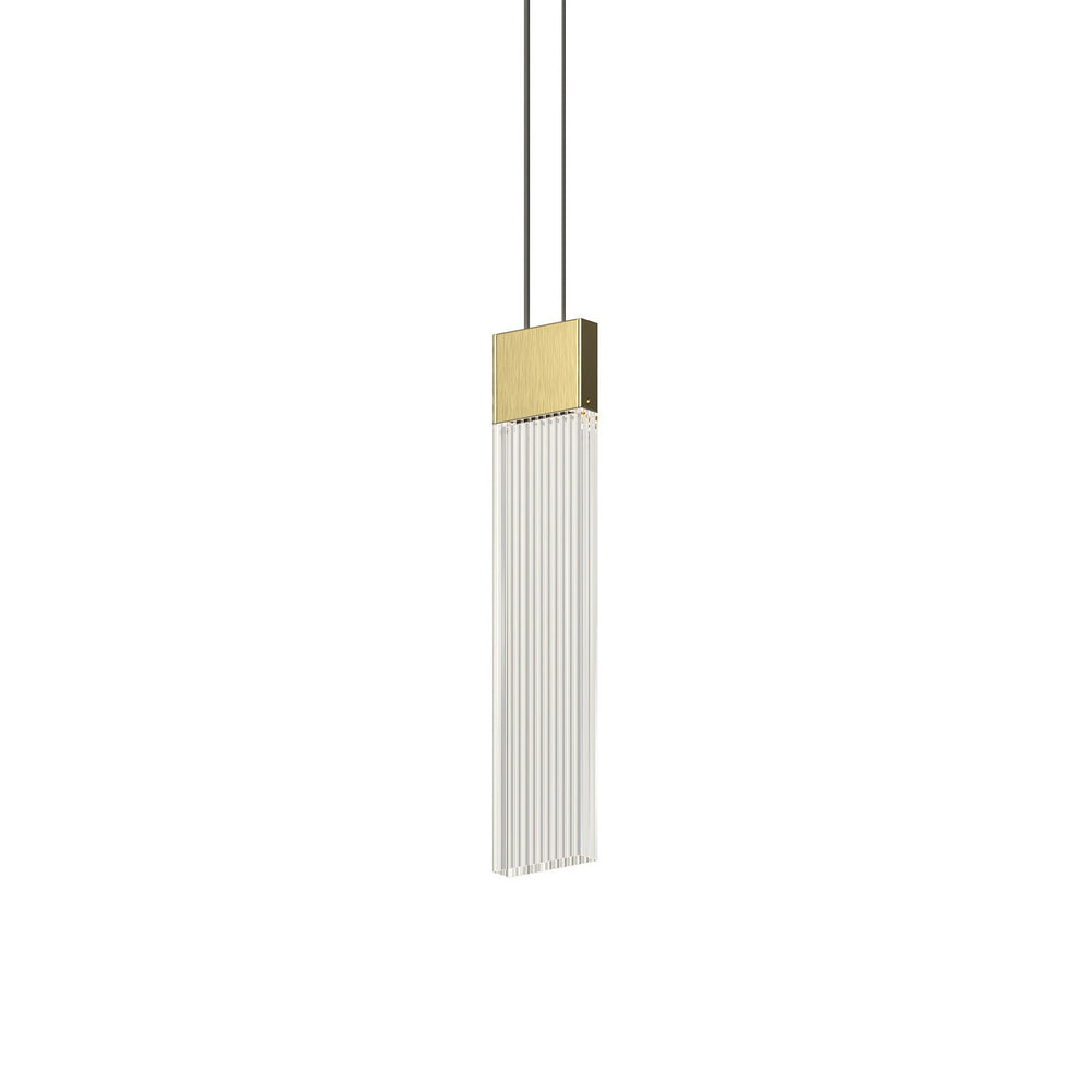 Sonneman - LED Pendant - V Panels - Brass- Union Lighting Luminaires Decor
