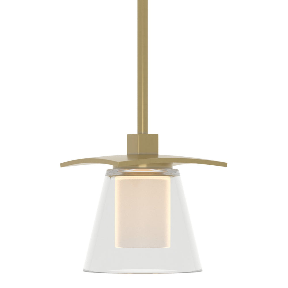 Hubbardton Forge - One Light Mini Pendant - Wren - Modern Brass- Union Lighting Luminaires Decor