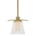 Hubbardton Forge - One Light Mini Pendant - Wren - Modern Brass- Union Lighting Luminaires Decor