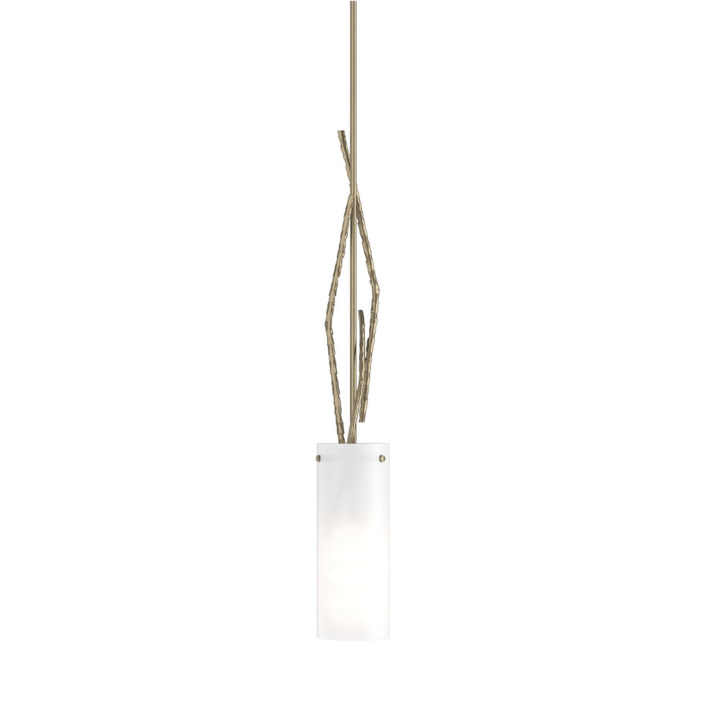 Hubbardton Forge - One Light Mini Pendant - Brindille - Soft Gold- Union Lighting Luminaires Decor