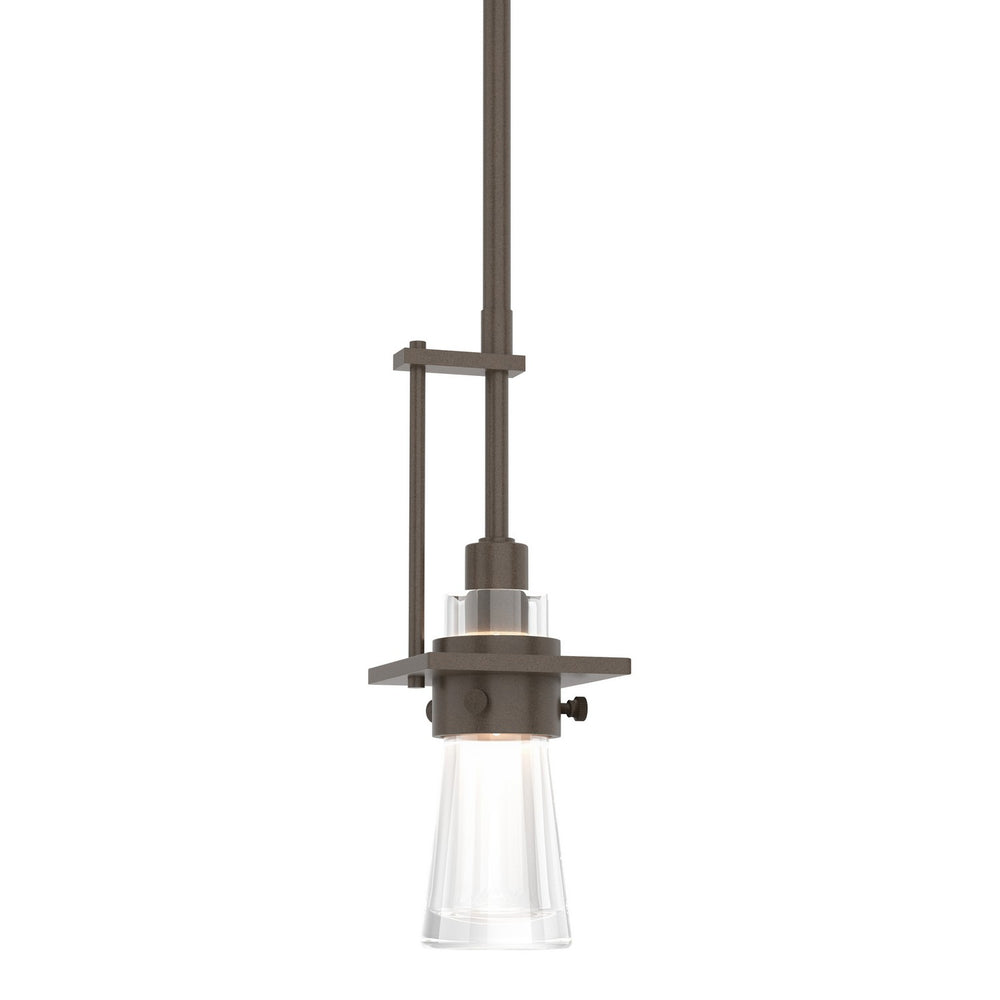 Hubbardton Forge - One Light Mini Pendant - Erlenmeyer - Bronze- Union Lighting Luminaires Decor