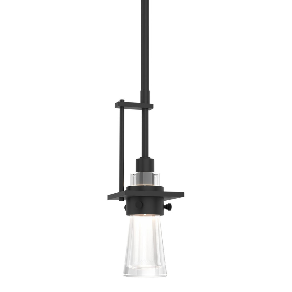 Hubbardton Forge - One Light Mini Pendant - Erlenmeyer - Black- Union Lighting Luminaires Decor
