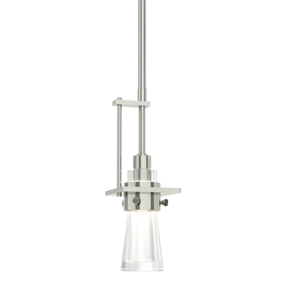 Hubbardton Forge - One Light Mini Pendant - Erlenmeyer - Sterling- Union Lighting Luminaires Decor