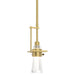 Hubbardton Forge - One Light Mini Pendant - Erlenmeyer - Modern Brass- Union Lighting Luminaires Decor