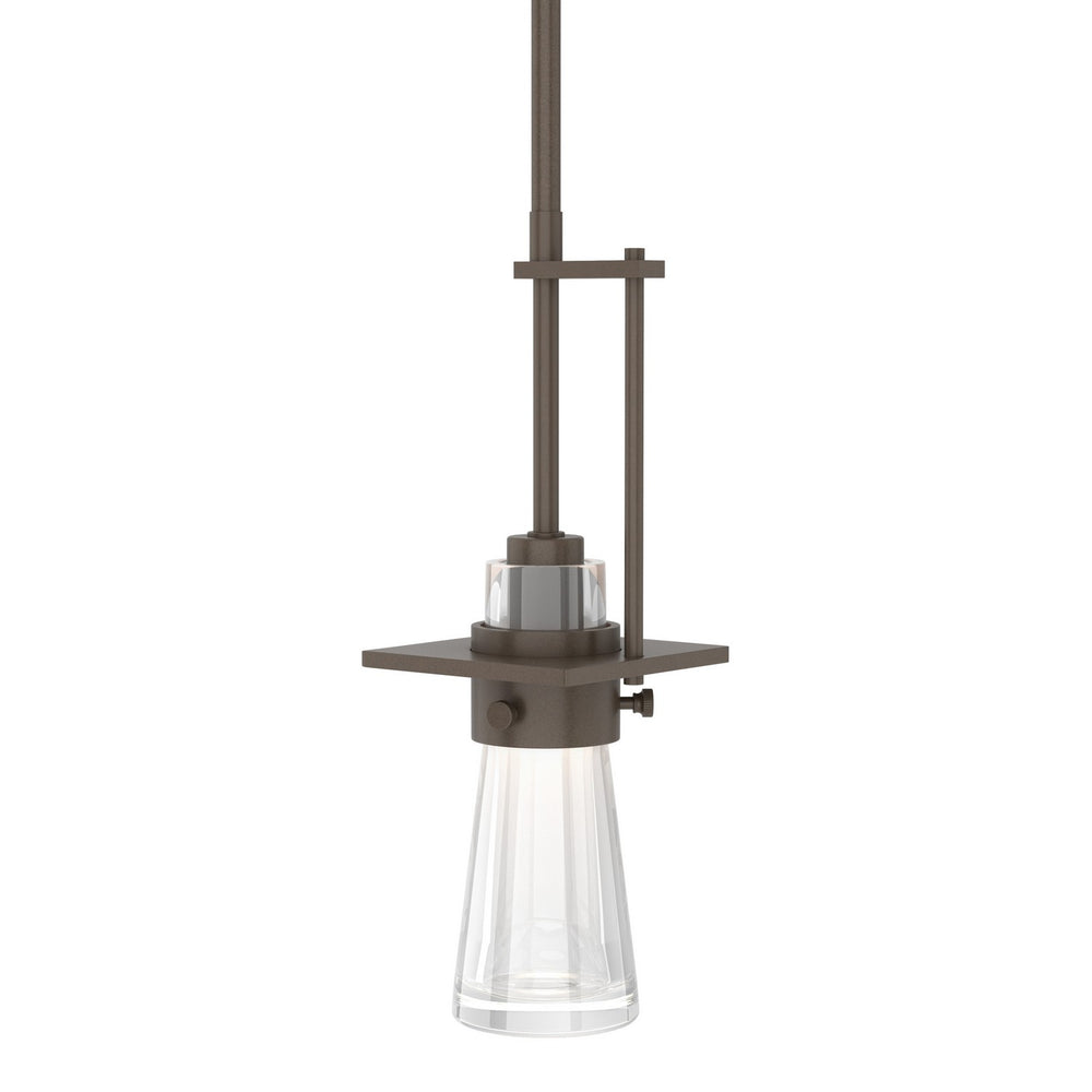 Hubbardton Forge - One Light Mini Pendant - Erlenmeyer - Bronze- Union Lighting Luminaires Decor