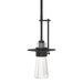 Hubbardton Forge - One Light Mini Pendant - Erlenmeyer - Black- Union Lighting Luminaires Decor