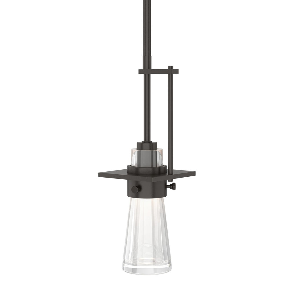 Hubbardton Forge - One Light Mini Pendant - Erlenmeyer - Oil Rubbed Bronze- Union Lighting Luminaires Decor