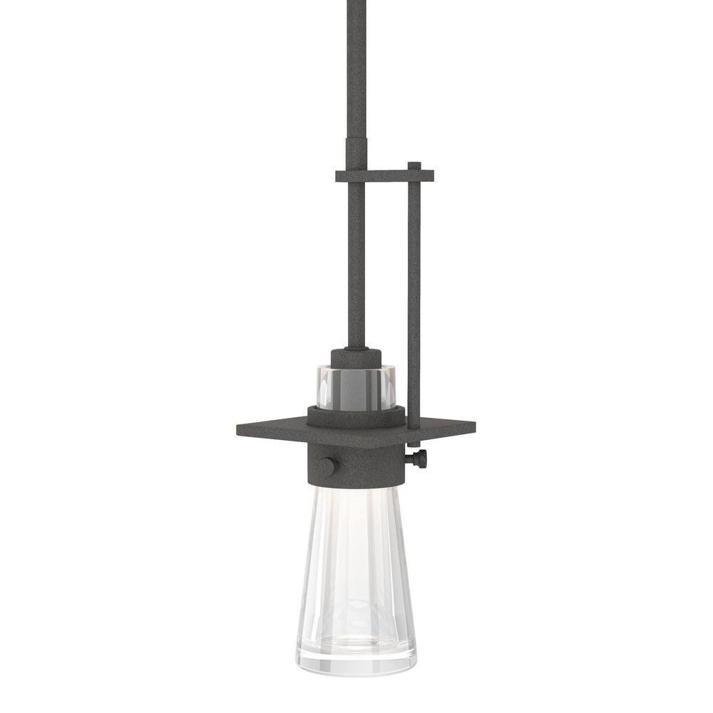 Hubbardton Forge - One Light Mini Pendant - Erlenmeyer - Natural Iron- Union Lighting Luminaires Decor