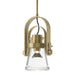 Hubbardton Forge - One Light Mini Pendant - Erlenmeyer - Modern Brass- Union Lighting Luminaires Decor