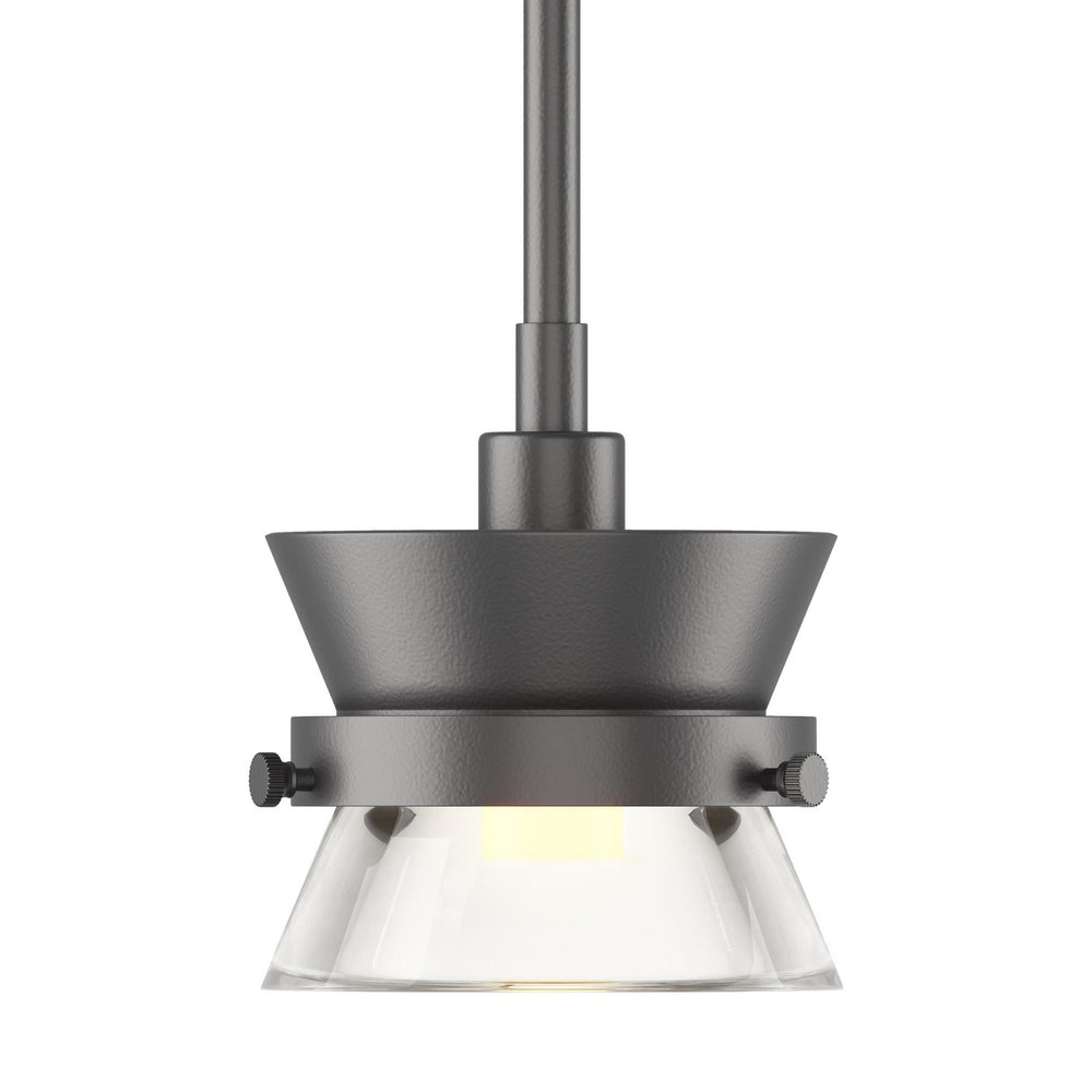 Hubbardton Forge - One Light Mini Pendant - Apparatus - Black- Union Lighting Luminaires Decor