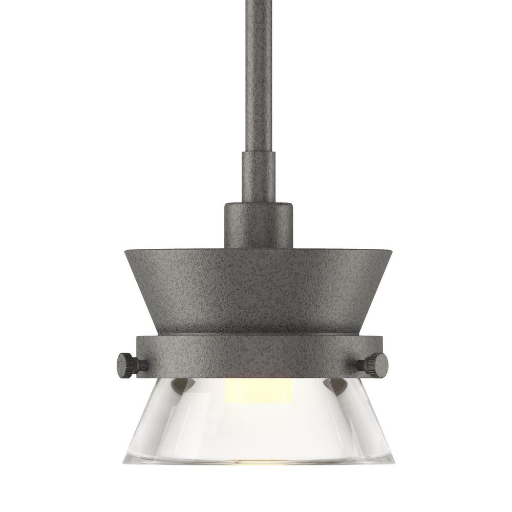 Hubbardton Forge - One Light Mini Pendant - Apparatus - Natural Iron- Union Lighting Luminaires Decor
