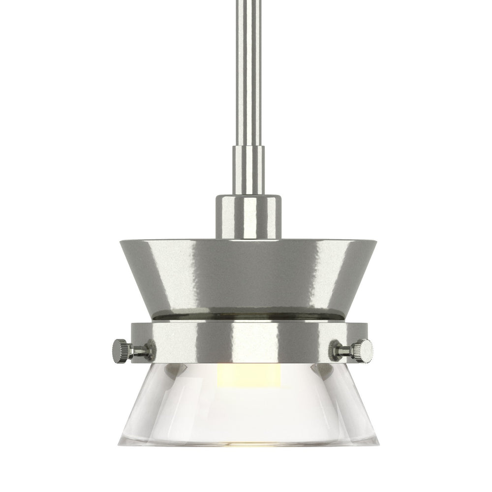 Hubbardton Forge - One Light Mini Pendant - Apparatus - Sterling- Union Lighting Luminaires Decor