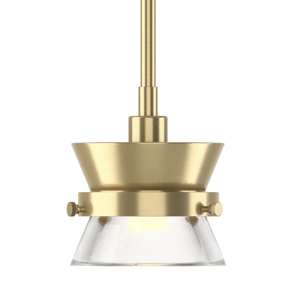 Hubbardton Forge - One Light Mini Pendant - Apparatus - Modern Brass- Union Lighting Luminaires Decor