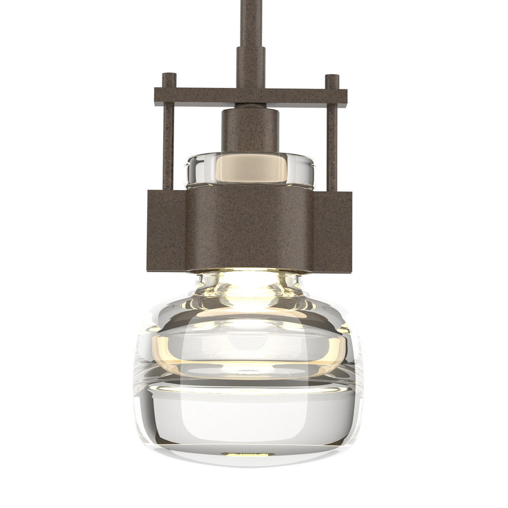 Hubbardton Forge - One Light Mini Pendant - Cuff - Bronze- Union Lighting Luminaires Decor