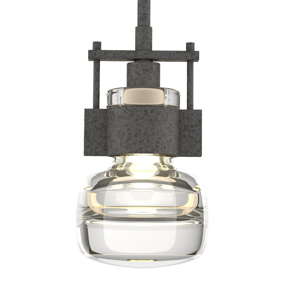 Hubbardton Forge - One Light Mini Pendant - Cuff - Natural Iron- Union Lighting Luminaires Decor