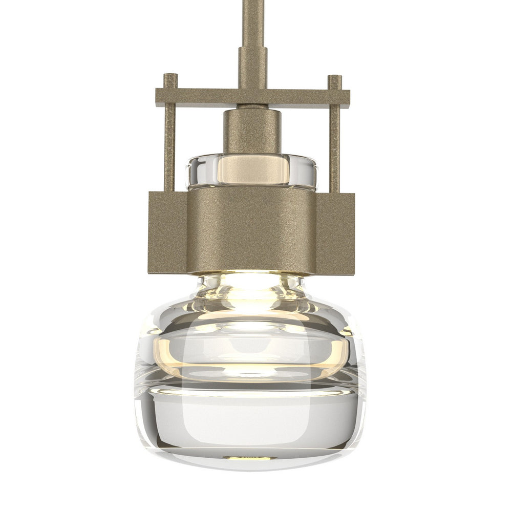 Hubbardton Forge - One Light Mini Pendant - Cuff - Soft Gold- Union Lighting Luminaires Decor