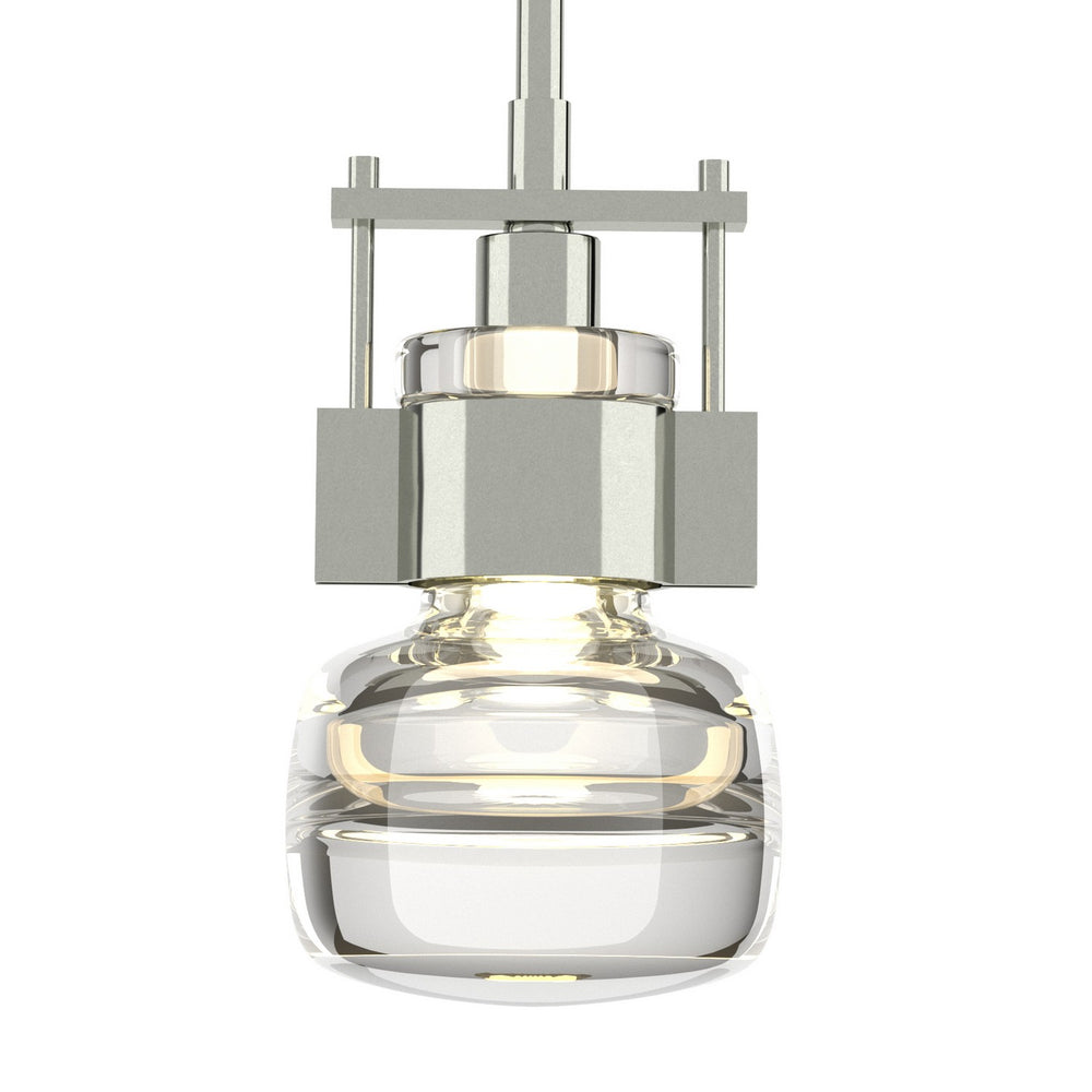 Hubbardton Forge - One Light Mini Pendant - Cuff - Sterling- Union Lighting Luminaires Decor