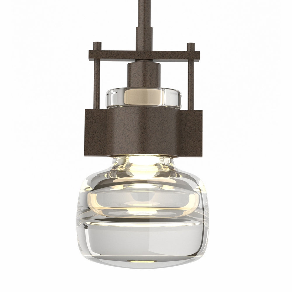 Hubbardton Forge - One Light Mini Pendant - Cuff - Bronze- Union Lighting Luminaires Decor