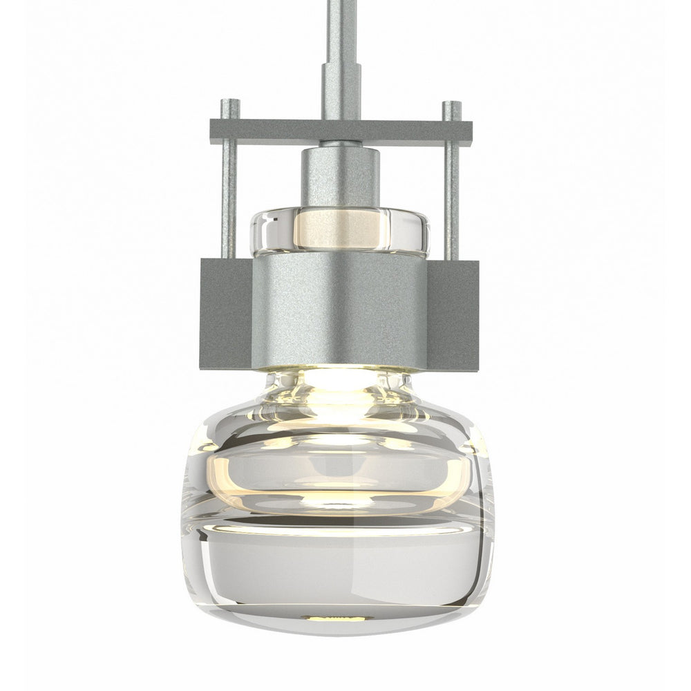 Hubbardton Forge - One Light Mini Pendant - Cuff - Vintage Platinum- Union Lighting Luminaires Decor