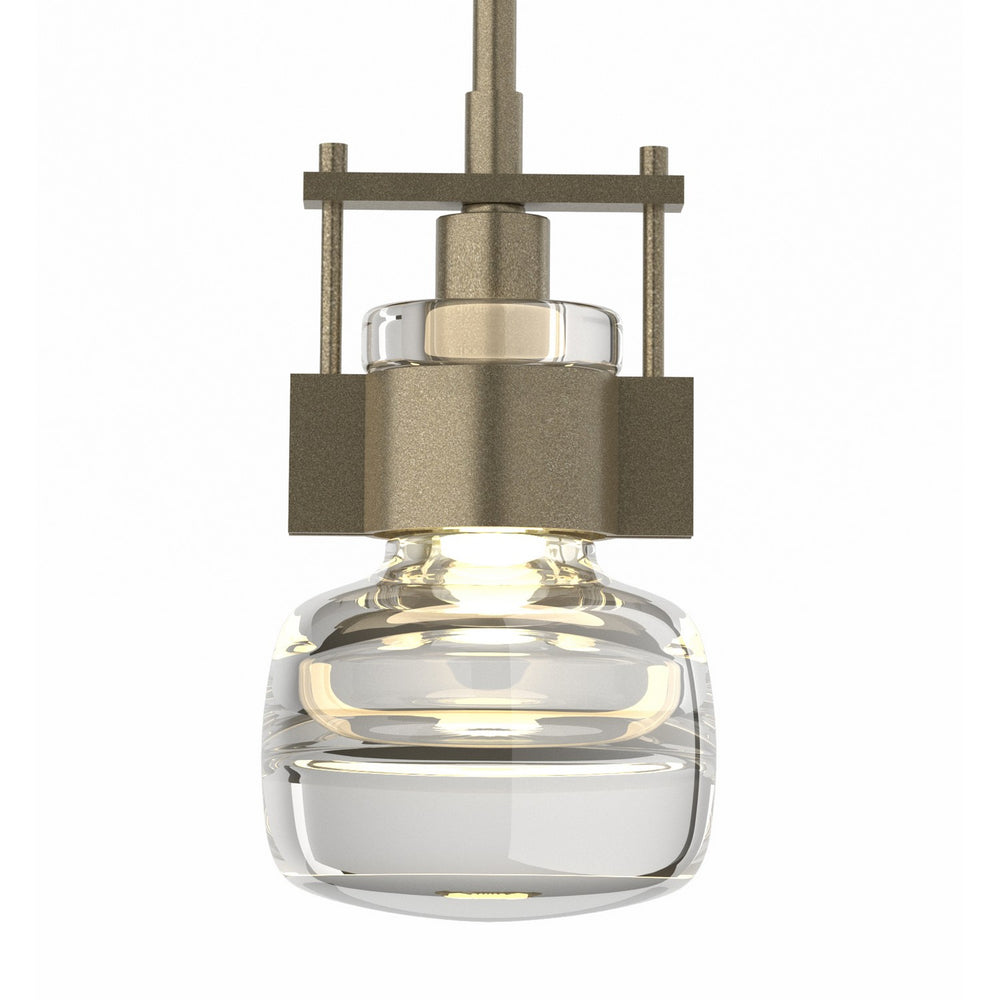 Hubbardton Forge - One Light Mini Pendant - Cuff - Soft Gold- Union Lighting Luminaires Decor