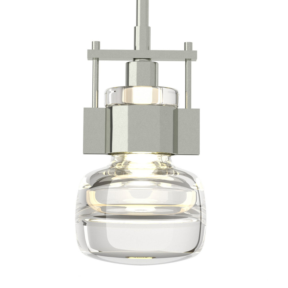 Hubbardton Forge - One Light Mini Pendant - Cuff - Sterling- Union Lighting Luminaires Decor