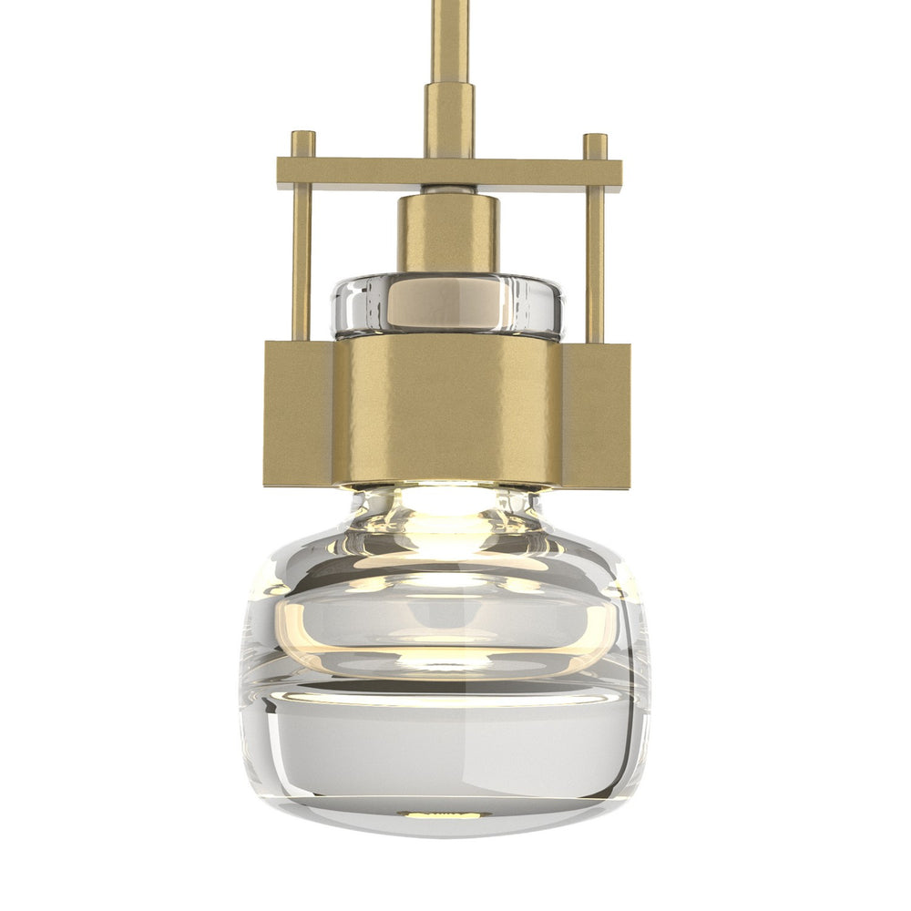 Hubbardton Forge - One Light Mini Pendant - Cuff - Modern Brass- Union Lighting Luminaires Decor