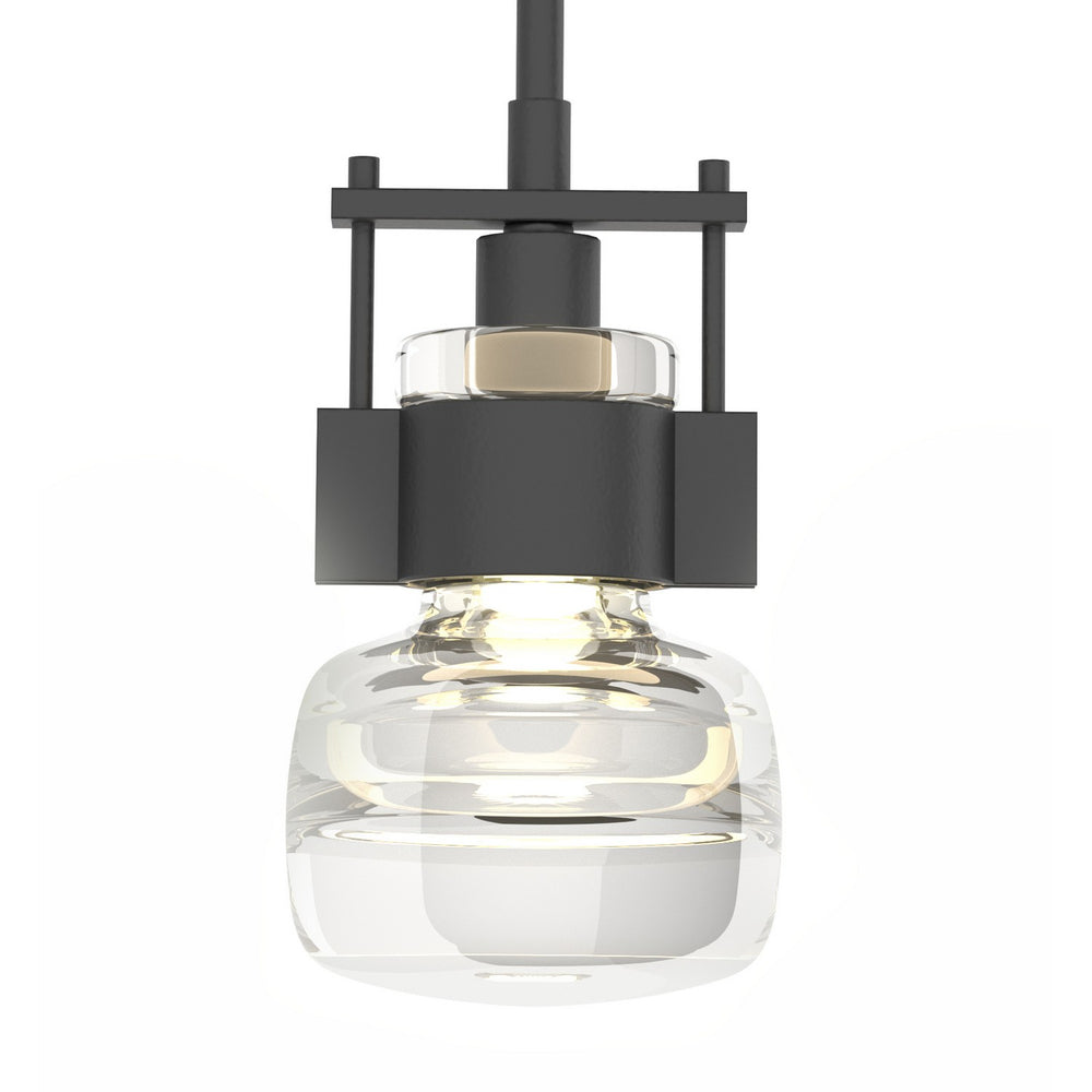 Hubbardton Forge - One Light Mini Pendant - Cuff - Black- Union Lighting Luminaires Decor