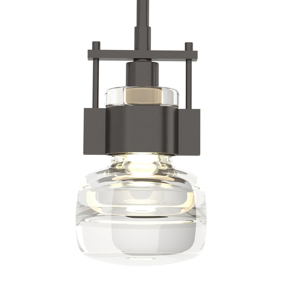 Hubbardton Forge - One Light Mini Pendant - Cuff - Oil Rubbed Bronze- Union Lighting Luminaires Decor