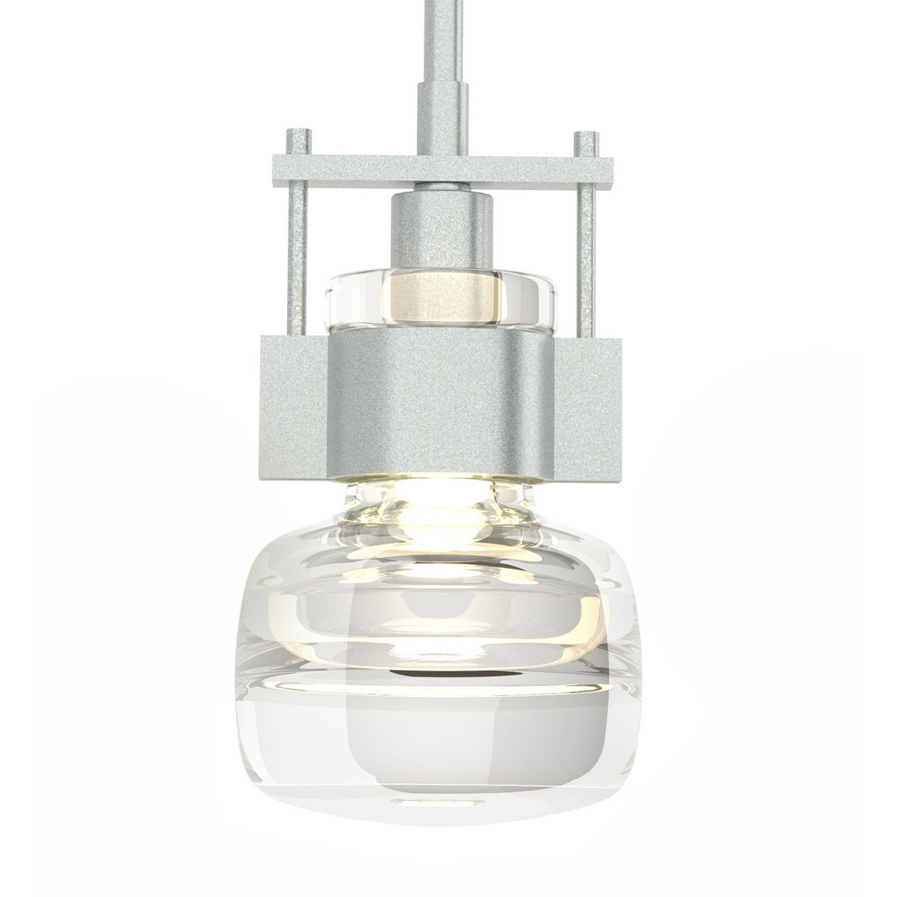 Hubbardton Forge - One Light Mini Pendant - Cuff - Vintage Platinum- Union Lighting Luminaires Decor