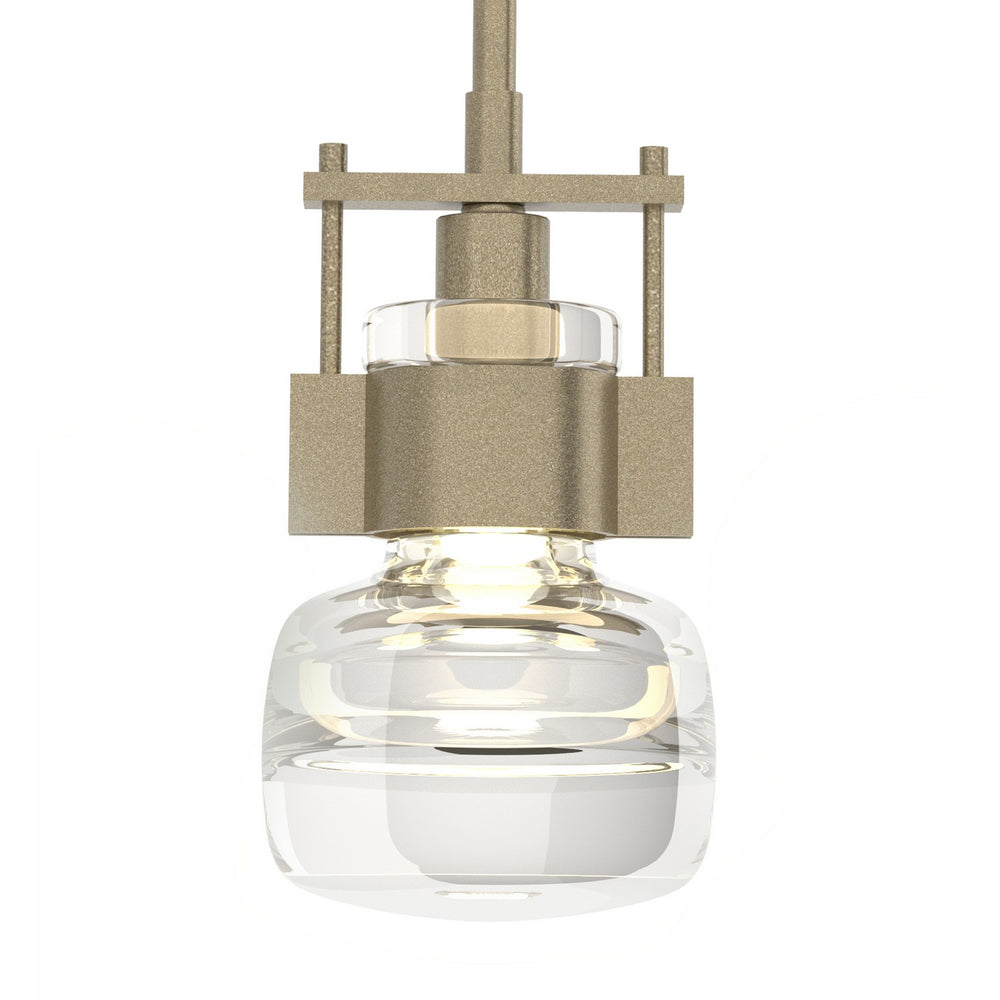 Hubbardton Forge - One Light Mini Pendant - Cuff - Soft Gold- Union Lighting Luminaires Decor