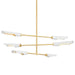 Mitzi Canada - Six Light Chandelier - Harperrose - Aged Brass/Soft White- Union Lighting Luminaires Decor