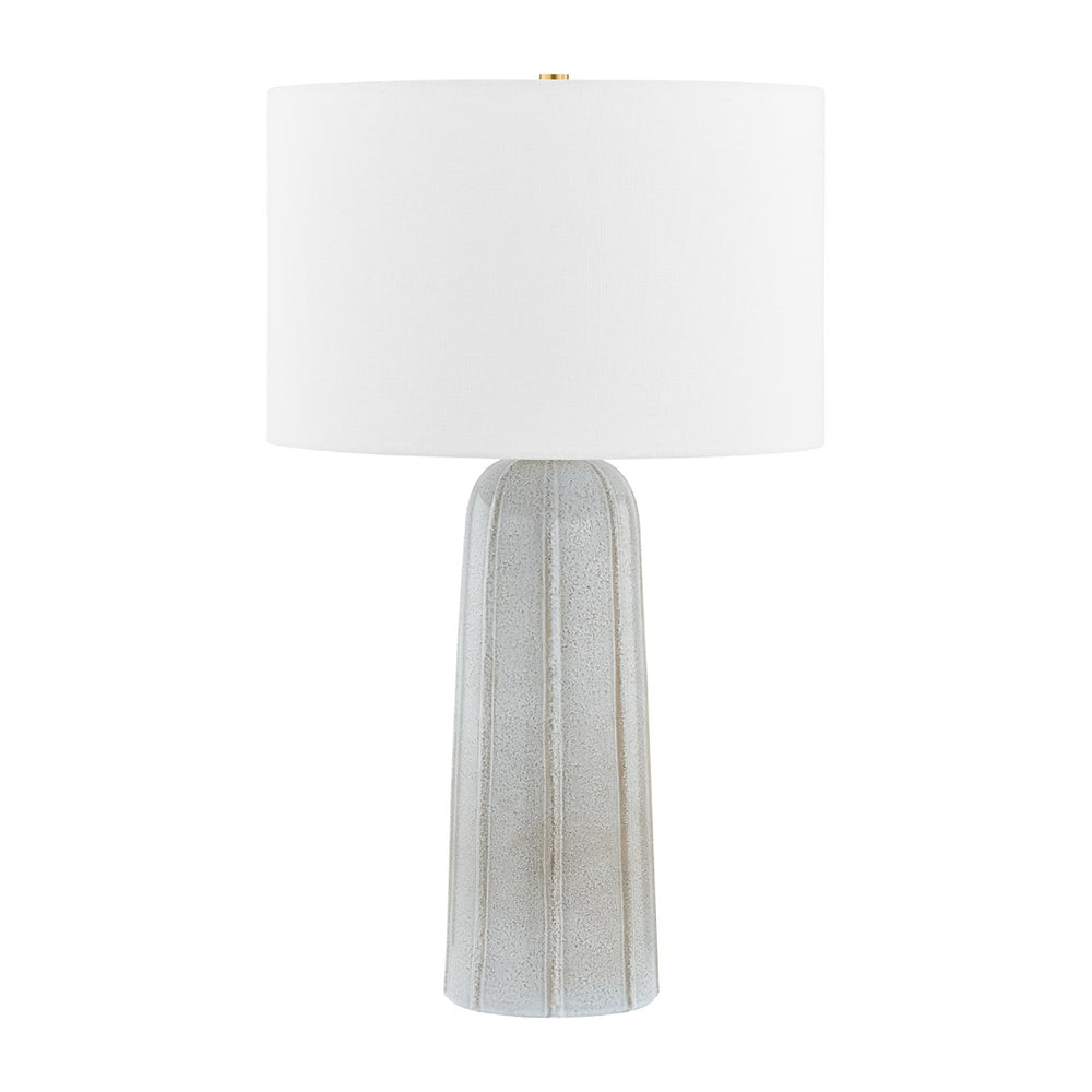 Mitzi Canada - One Light Table Lamp - Kel - Aged Brass/ Ceramic Reactive Ash- Union Lighting Luminaires Decor