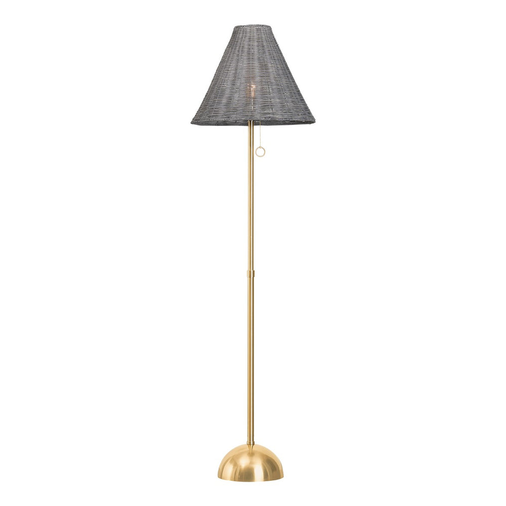 Mitzi Canada - One Light Floor Lamp - Destiny - Aged Brass- Union Lighting Luminaires Decor