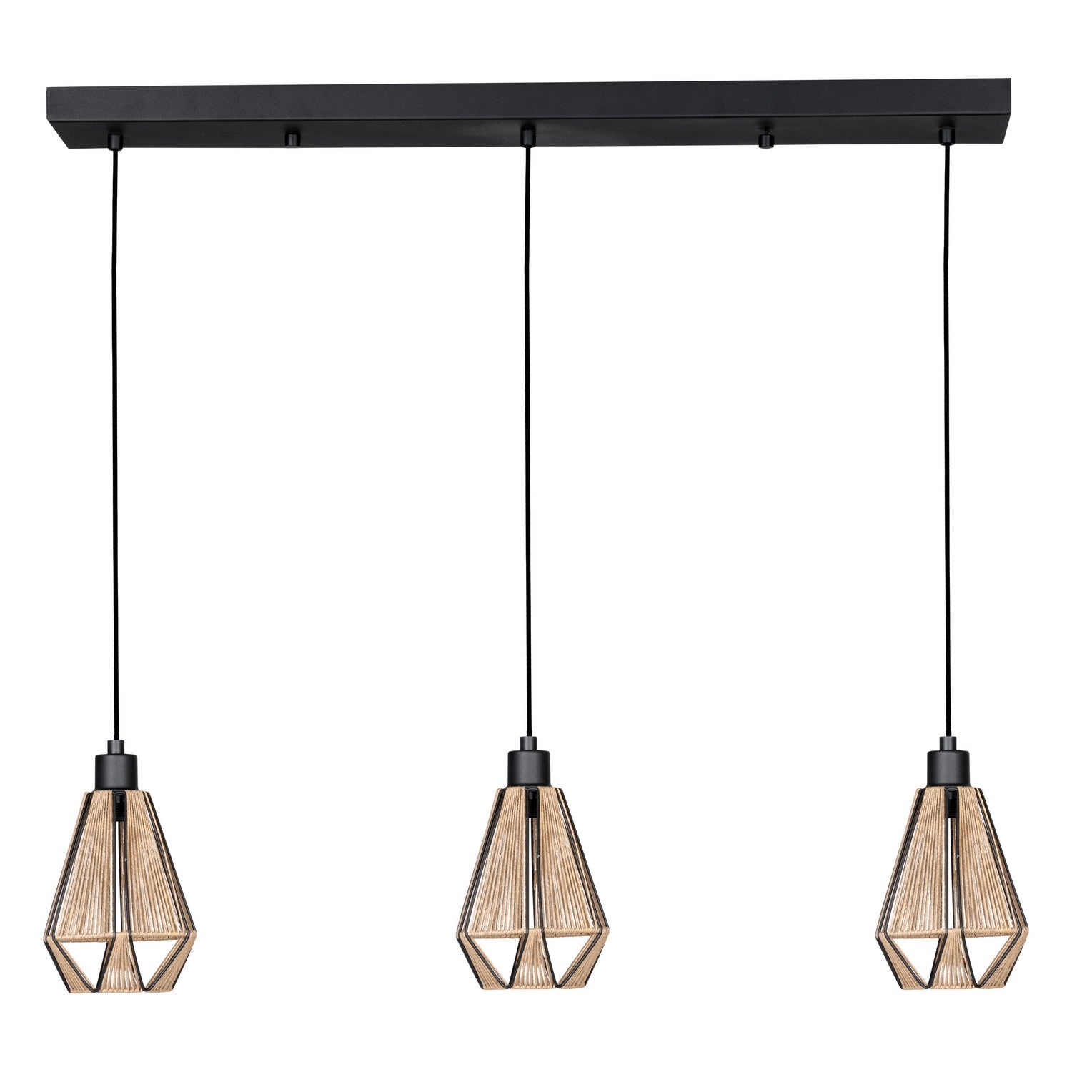 Eglo Canada - Three Light Pendant - Adwickle - Black- Union Lighting Luminaires Decor