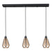 Eglo Canada - Three Light Pendant - Adwickle - Black- Union Lighting Luminaires Decor