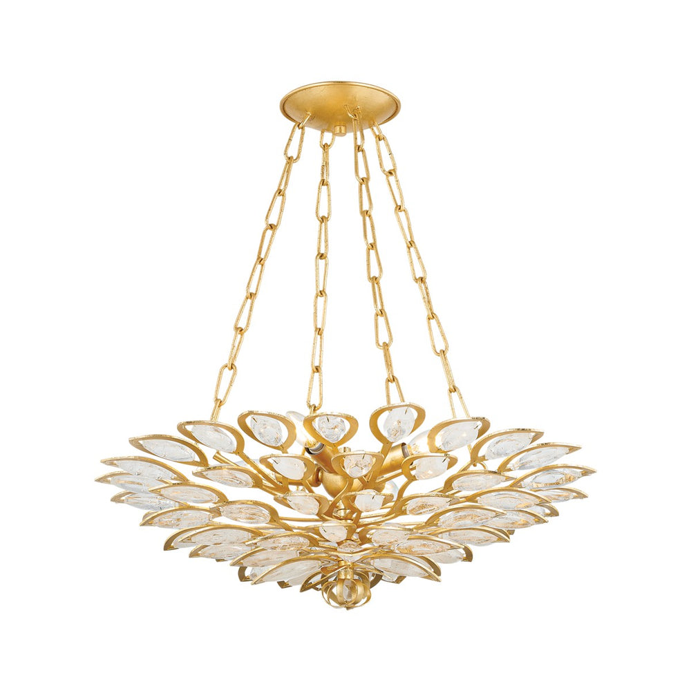 Corbett Lighting Canada - Four Light Chandelier - Vittoria - Gold Leaf- Union Lighting Luminaires Decor