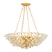 Corbett Lighting Canada - Eight Light Chandelier - Vittoria - Gold Leaf- Union Lighting Luminaires Decor