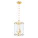 Corbett Lighting Canada - Three Light Lantern - Rio - Vintage Polished Brass- Union Lighting Luminaires Decor