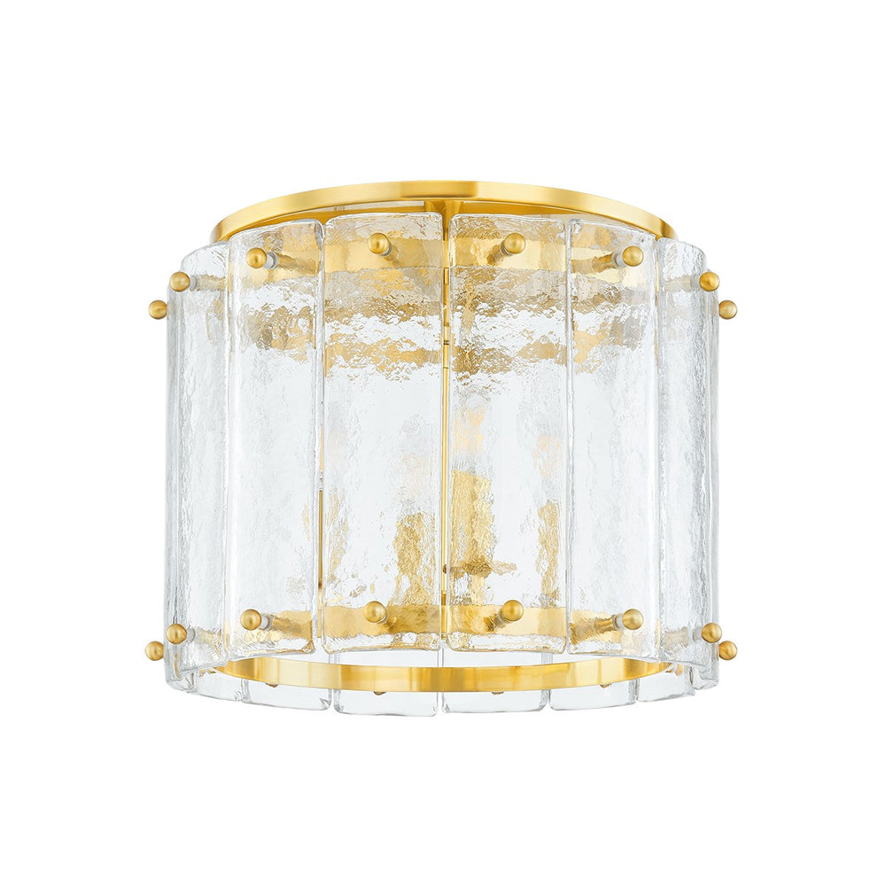 Corbett Lighting Canada - Four Light Flush Mount - Rio - Vintage Polished Brass- Union Lighting Luminaires Decor