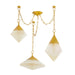 Corbett Lighting Canada - Three Light Chandelier - Angelique - Vintage Polished Brass- Union Lighting Luminaires Decor