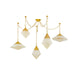 Corbett Lighting Canada - Five Light Chandelier - Angelique - Vintage Polished Brass- Union Lighting Luminaires Decor