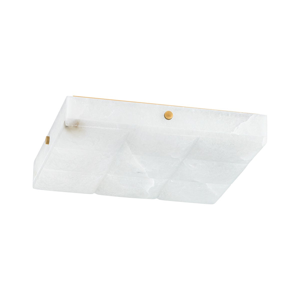 Corbett Lighting Canada - LED Flush Mount - Gypsum - Vintage Brass- Union Lighting Luminaires Decor
