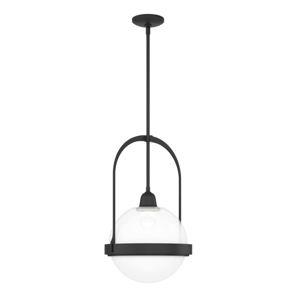 Hubbardton Forge - One Light Mini Pendant - Atlas - Black- Union Lighting Luminaires Decor