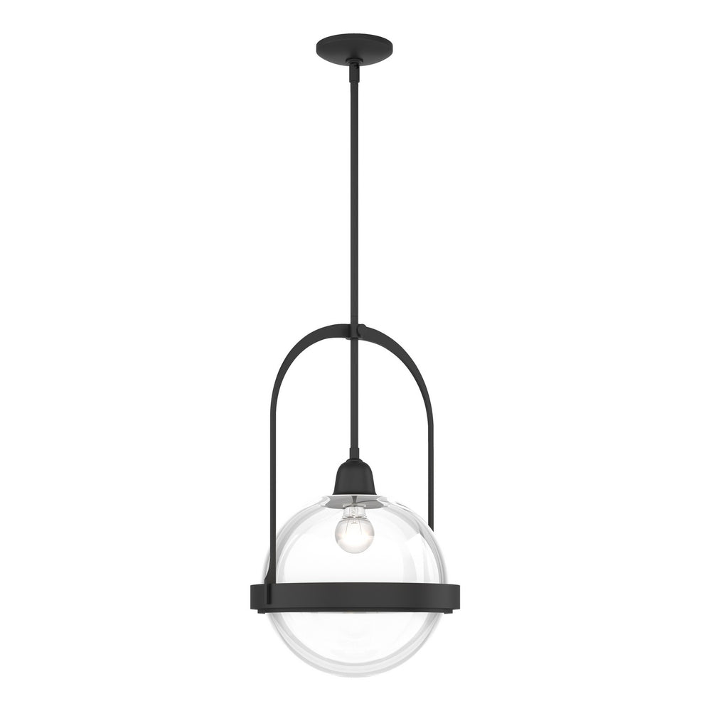 Hubbardton Forge - One Light Mini Pendant - Atlas - Black- Union Lighting Luminaires Decor
