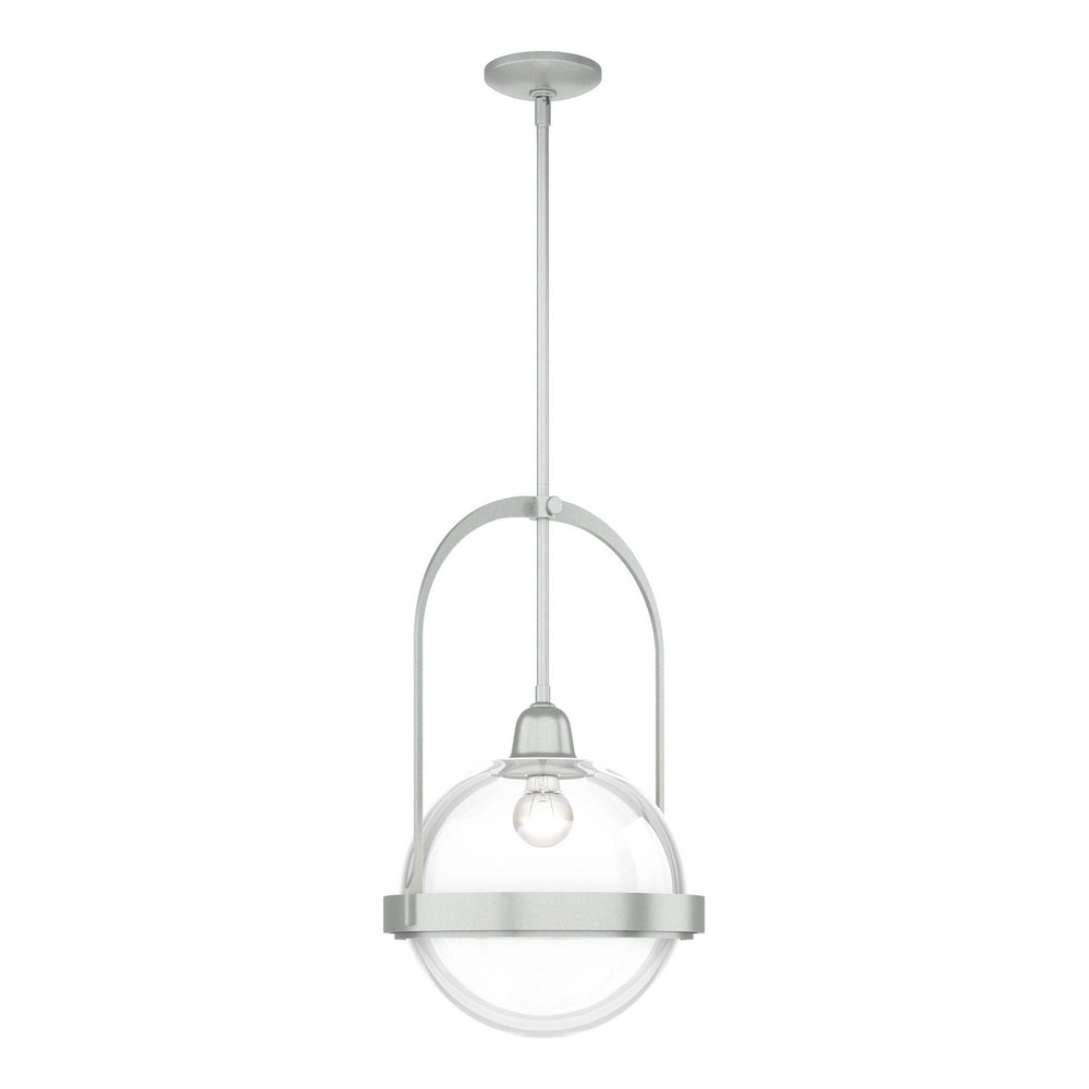 Hubbardton Forge - One Light Mini Pendant - Atlas - Vintage Platinum- Union Lighting Luminaires Decor