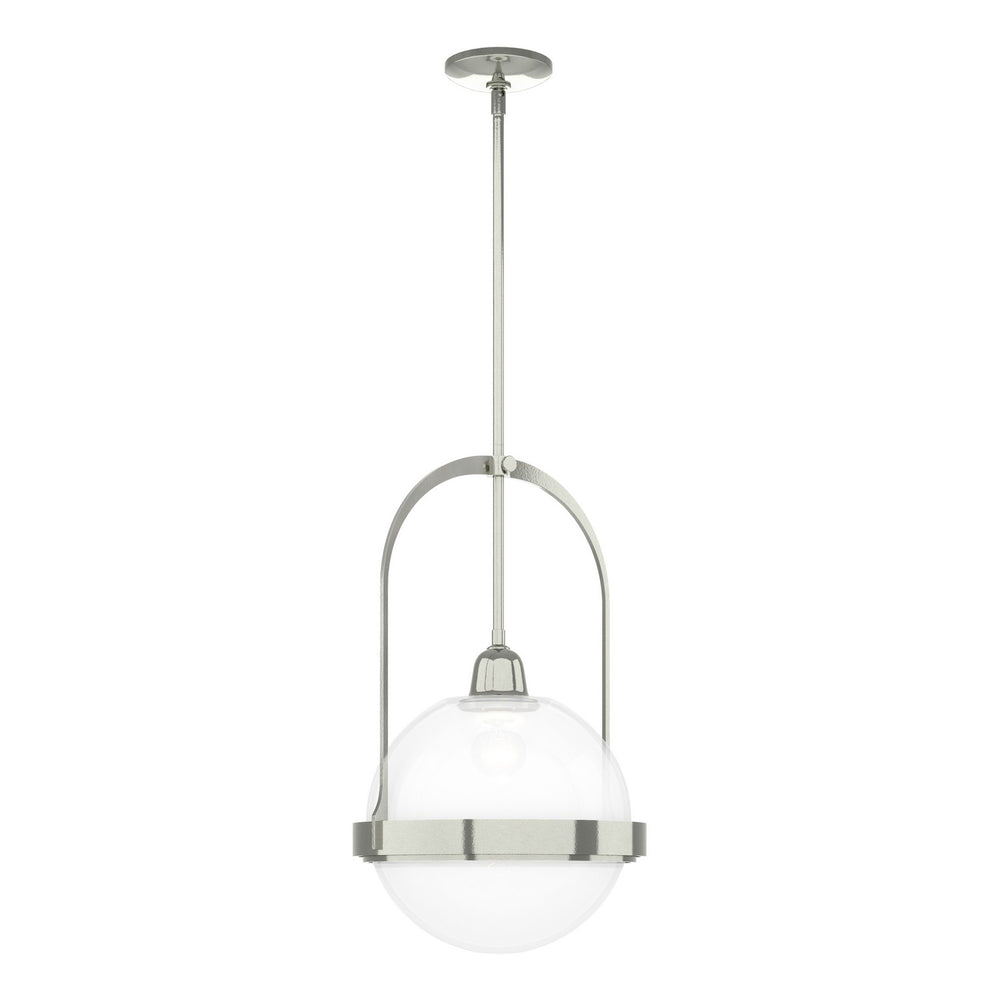 Hubbardton Forge - One Light Mini Pendant - Atlas - Sterling- Union Lighting Luminaires Decor